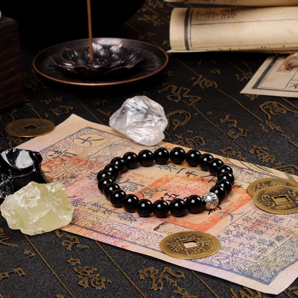 Foundational Balance Array – Natural Black Obsidian Balance Bracelet