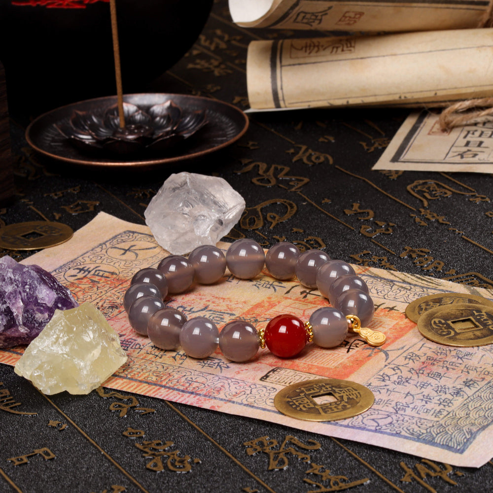 Confidence & Vitality Array – Natural Garnet & Red Agate Bracelet