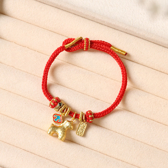 2026 Momentum Red String | Horse & Enamel | Bracelet
