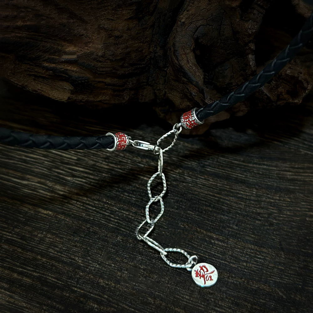 Pure Silver Big Dipper Tiangang Traditional Celestial Shield Necklace