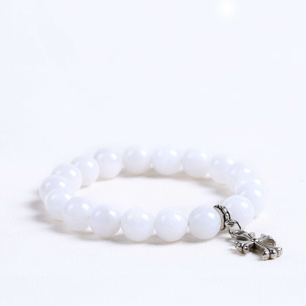 White Phantom Quartz & Cross 