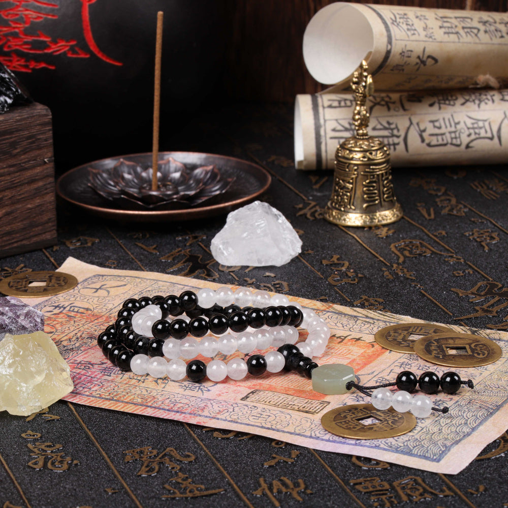 Natural 81-Bead Tai Chi Bagua Taoist Mala Balance & Harmony Necklace