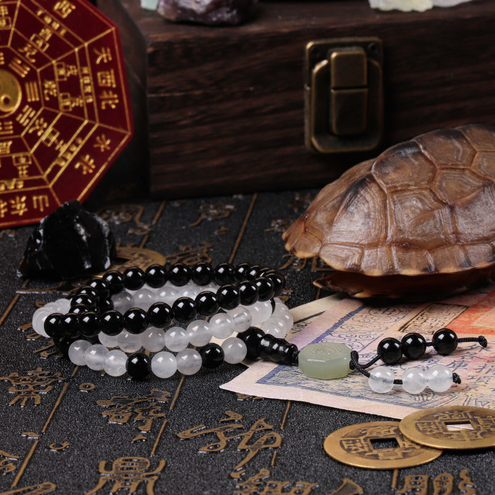Natural 81-Bead Tai Chi Bagua Taoist Mala Balance & Harmony Necklace