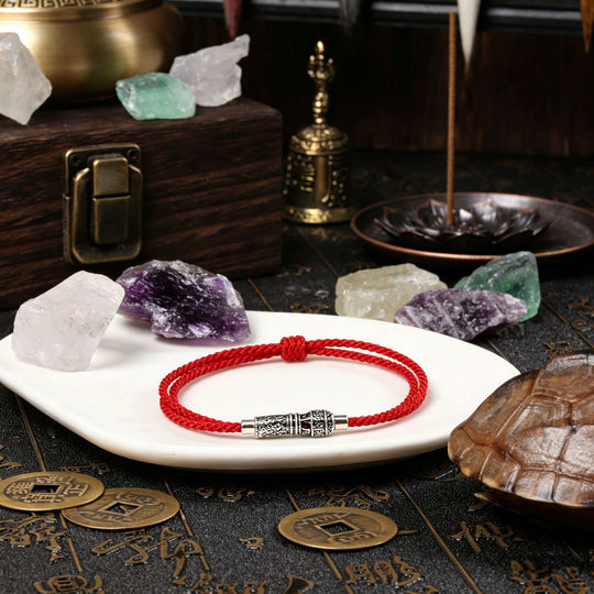 Traditional Harmony Array – Symbolically Engraved Red String Bracelet