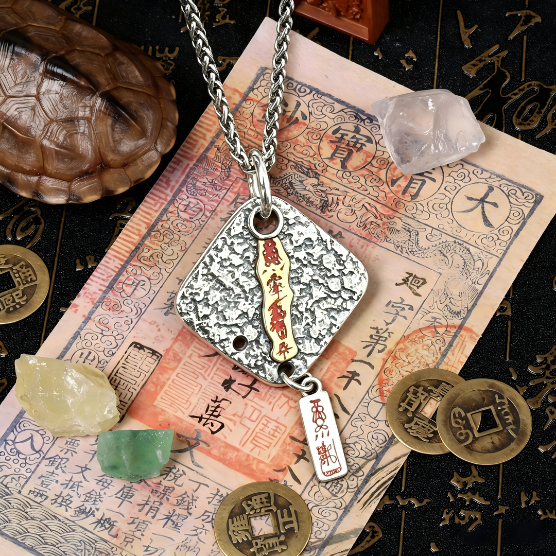 S925 Sterling Silver Hammered Abundance & Prosperity Traditional Pendant